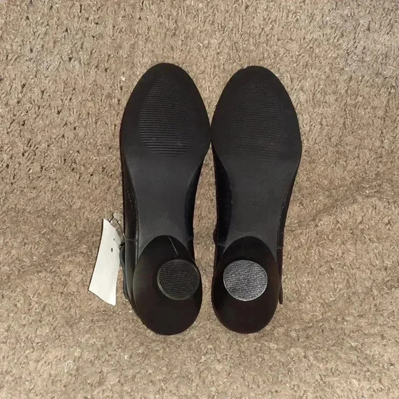 EUREKA-FILIPE SOUSA-Portugal-Black Leather Mary Janes-Funky Heels-Sz 7-NWOB - Picture 7 of 7